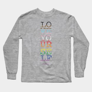 LOVE YOURSELF - PRIDE - _hydrus Long Sleeve T-Shirt